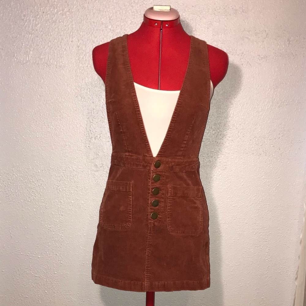 By Together Corduroy Overall Dress
